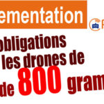 Réglementation concernant les drones de plus de 800 grammes
