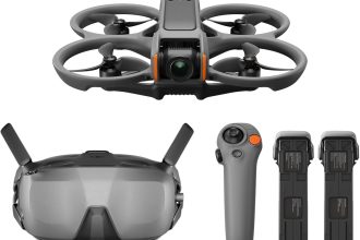 Bundle Fly Smart DJI Avata 2 (trois batteries), drone FPV avec caméra 4K, expérience immersive, protection d’hélice intégrée, FOV de 155°, drone caméra avec Goggles N3 et RC Motion 3