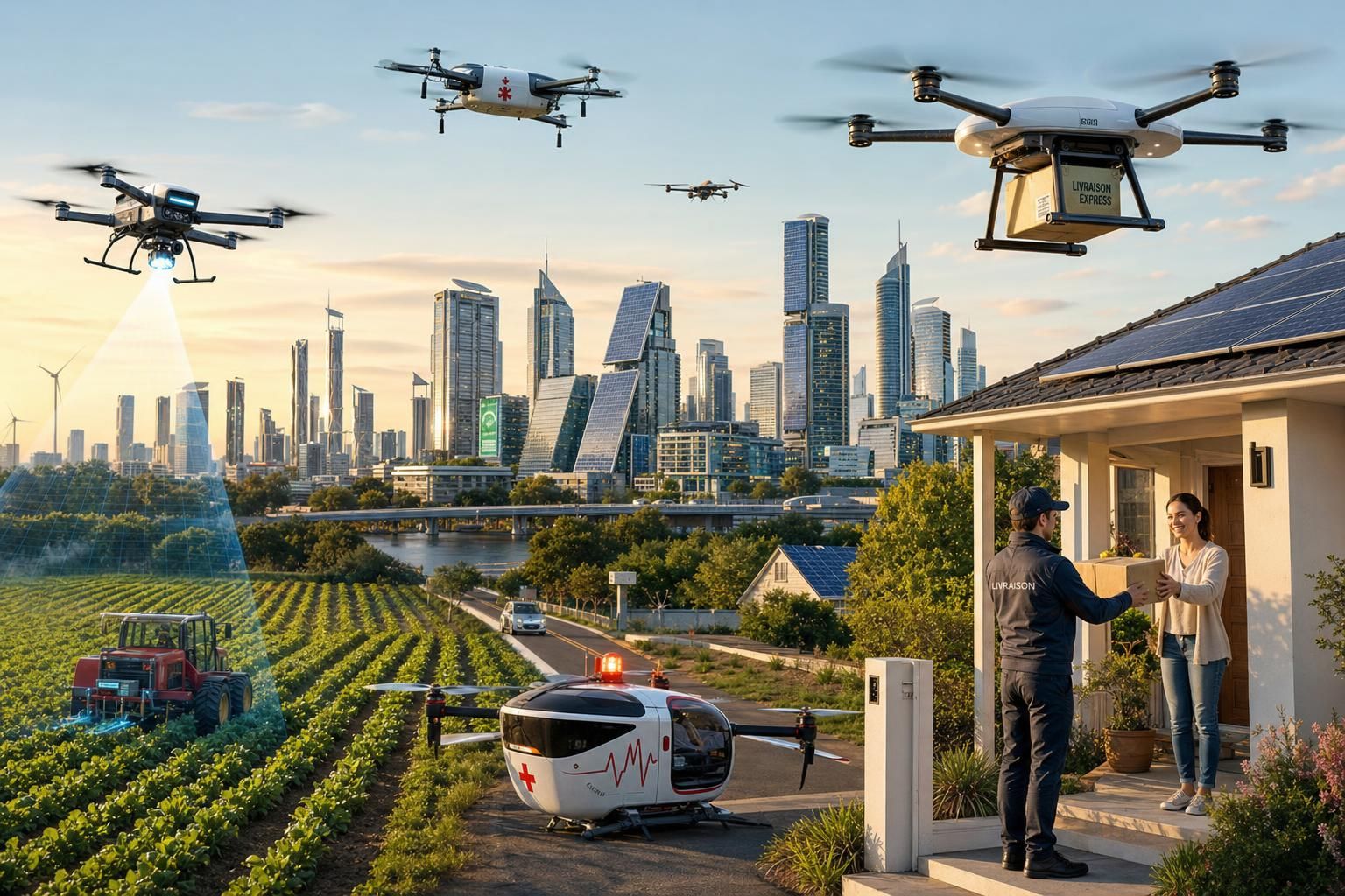 Drones en 2024 : Découvrez leurs usages révolutionnaires et impact au quotidien - Meilleurs Drones explorez les usages révolutionnaires des drones en 2024 et découvrez comment ils transforment notre quotidien, de la livraison à la surveillance et bien plus encore.