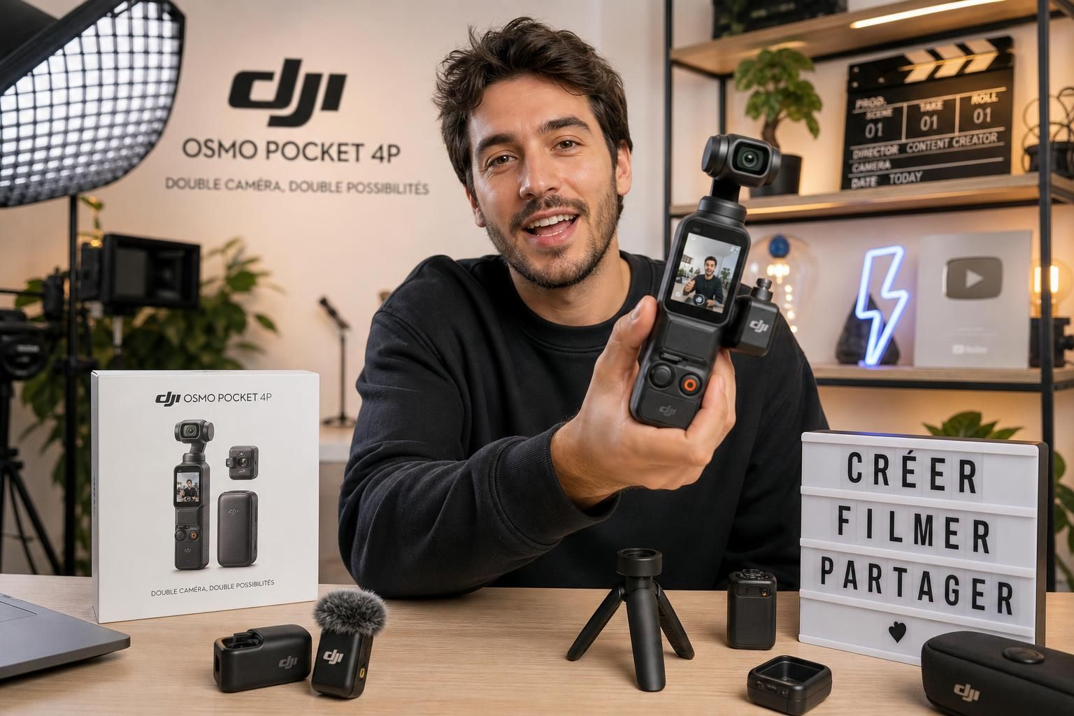 découvrez notre test complet du dji osmo pocket 4p, la révolution de la double caméra qui transforme la capture vidéo avec une qualité et une polyvalence inégalées.